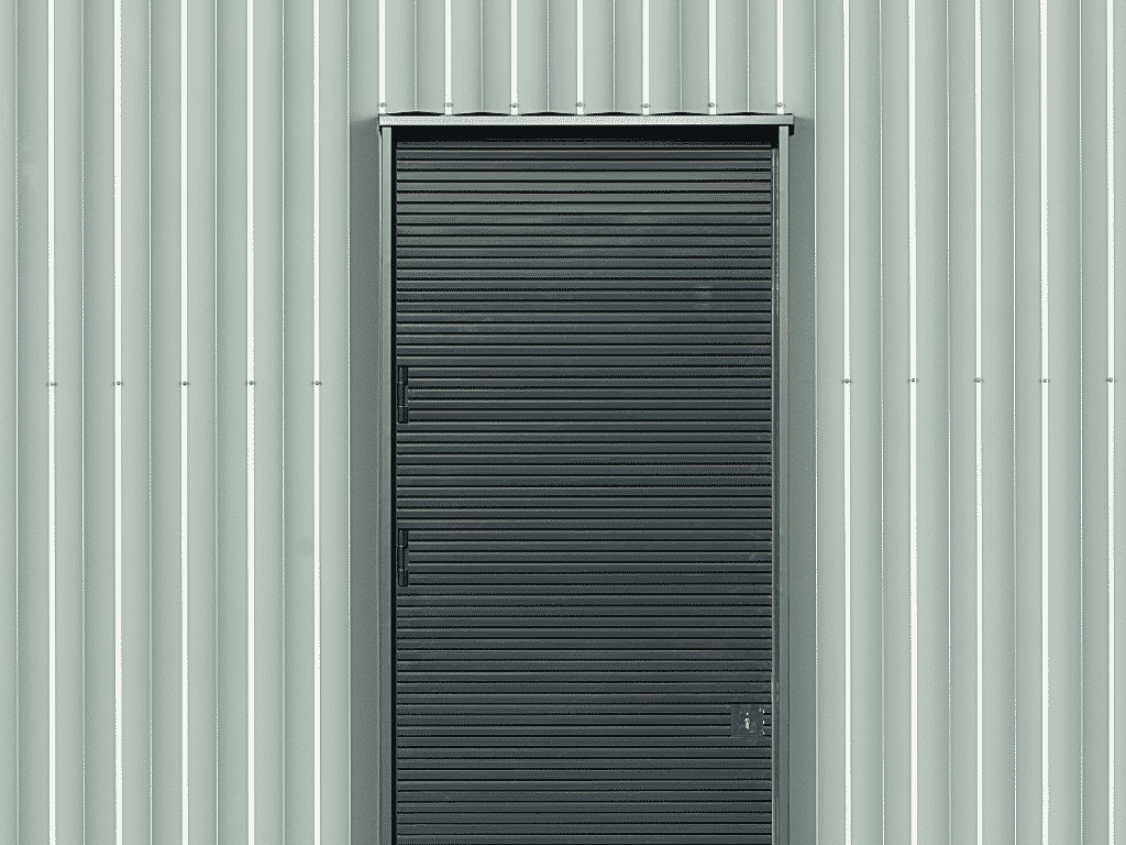 Heavy duty MS rolling shutter specification with durable steel slats