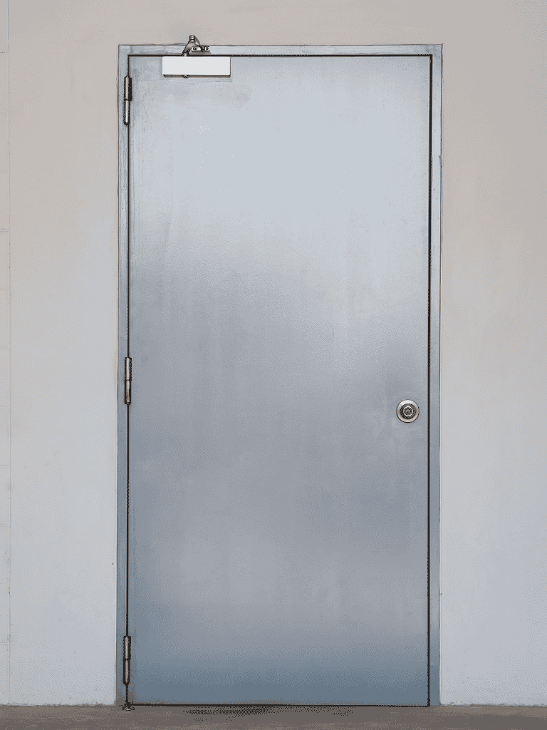Modern steel door design for residential entrance in Hyderabad
