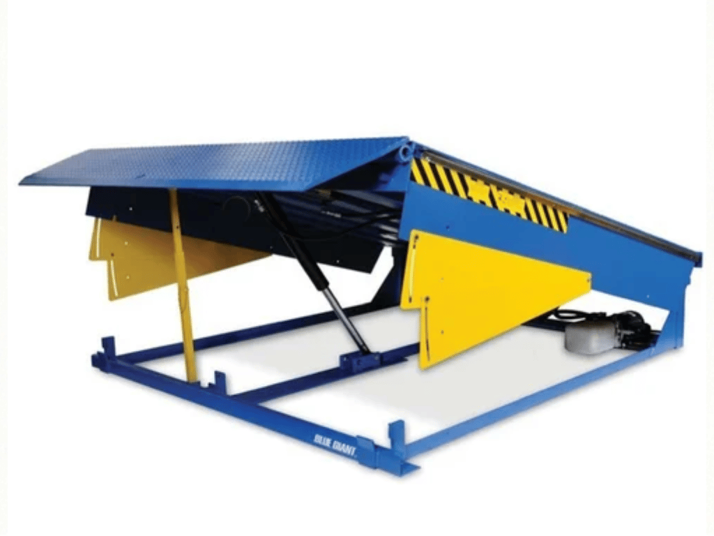 High-capacity dock leveler for logistics and distribution centers